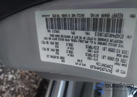 2005 Chrysler Town & Country Lx from USA, damaged, VIN 2C4GP44R15R130313